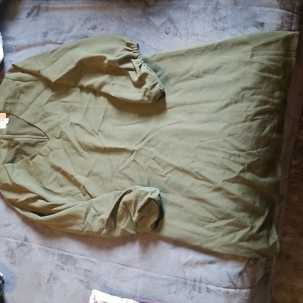 Womens Olive Everly Mini Dress Size Small Spring Wedding Guest Casual